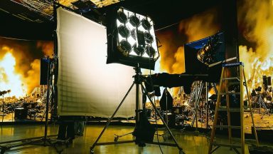 Sound stage at Garden Studios