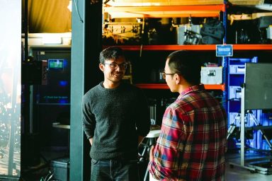 Film crew members on set of the Film and TV Charity's brand film, Break the Cycle