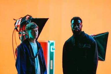 Actors from the Film and TV Charity's brand film, Break the Cycle, on set