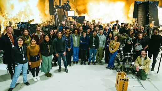 The entire cast and crew for the Film and TV Charity's brand film, Break the Cycle